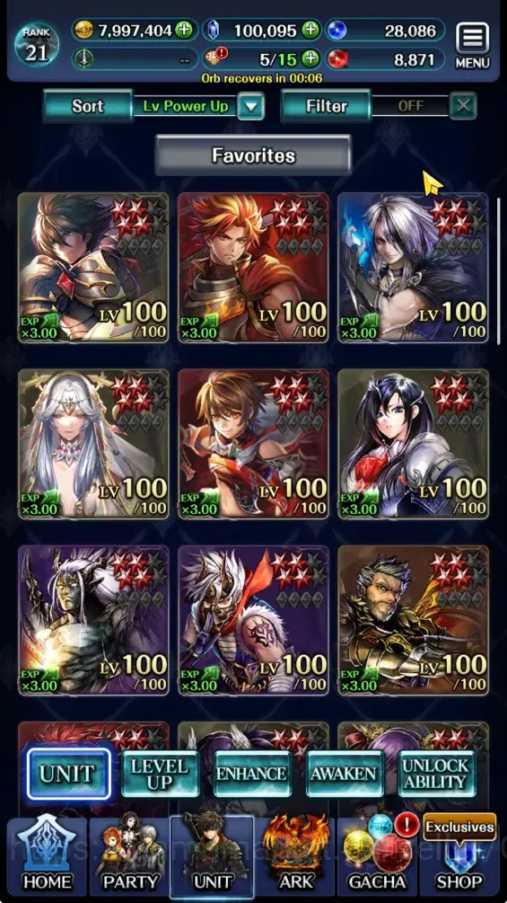 Last Cloudia Accounts Endgame GLOBAL|Rank 21|100k Crystal|Collab Brave Frontier(OK Ark,FG Vargas)|Top Tier Unit(Lonardo,G 1