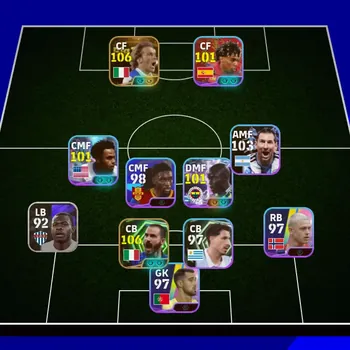 eFootball Accounts High-End Mobile |PW 3099|BIGT DelPiero,Epic Bonucci Gerrard MarcoReus,Shwt Kante Yamal Mckennie,etc|Coach