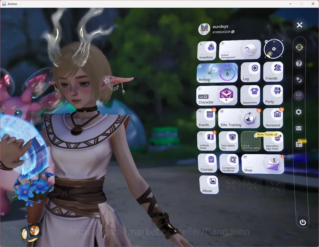 Aniimo Accounts Mid Game APAC|Lv 52 (Wayfarer 3)|Female-Lunara|5 Prismana|Selector On|Aniilog Lv6|RV Camp Lv6| AMO061B 1