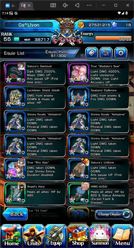 Grand Summoners Accounts Others GLOBAL|17 Ascend|Summer Miyu,Shirou emiya TW,Kirisame,Chloe,Summer Sakura|more detail check 5