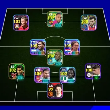 eFootball Accounts Legends & Iconic Players Mobile|PW 3165|Epic Makelele,Aubameyang,Rijkaard,Serginho|ShowTime
