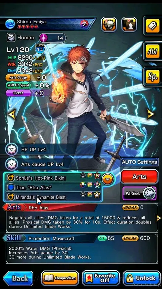 Grand Summoners Accounts End-Game Global|Rank 109|2 ART|29 Ascend 11 TW(Houka Inumuta,Shirou Emiya,LM Islid,Kenshin,Reimu,Su 8