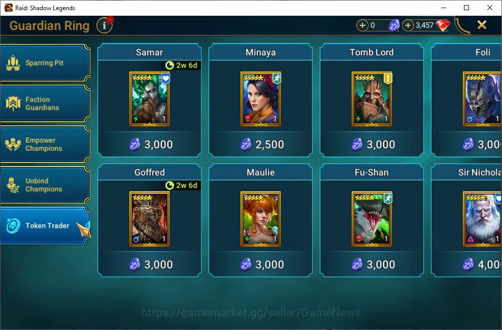 Raid: Shadow Legends Accounts Lv18 564K Power|3,4K Gems|16 Legendary(Ninja,Wukon image 11