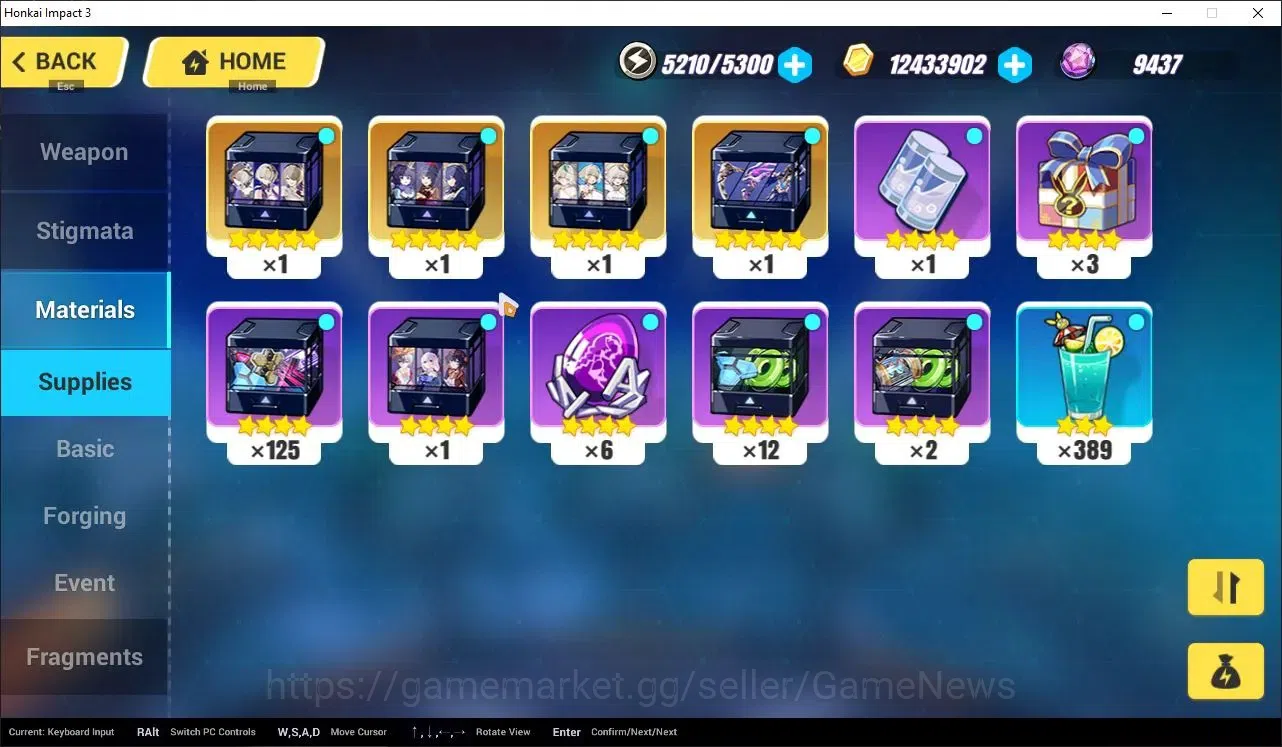 Honkai Impact 3rd Accounts Mid-Game SEA|Lvl 76|5K DM|3 Fullset|Seele Wings of Panacea4/4,Coralie VB4/4,Lunar 12