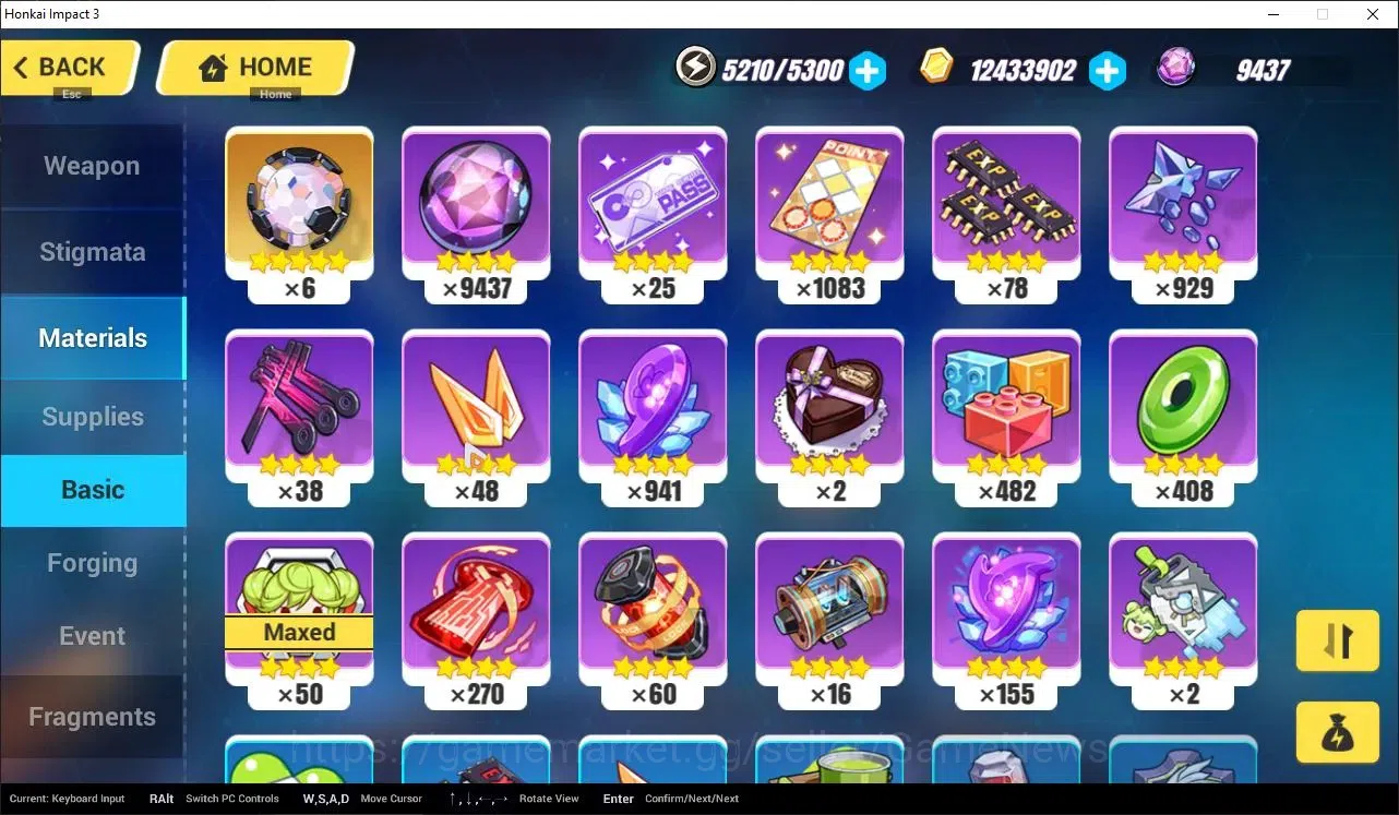 Honkai Impact 3rd Accounts Mid-Game SEA|Lvl 76|5K DM|3 Fullset|Seele Wings of Panacea4/4,Coralie VB4/4,Lunar 13