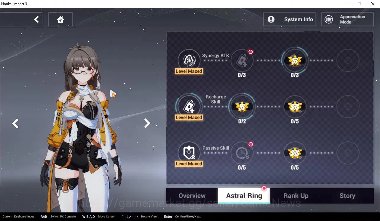 Honkai Impact 3rd Accounts Mid-Game SEA|Lvl 76|5K DM|3 Fullset|Seele Wings of Panacea4/4,Coralie VB4/4,Lunar 5