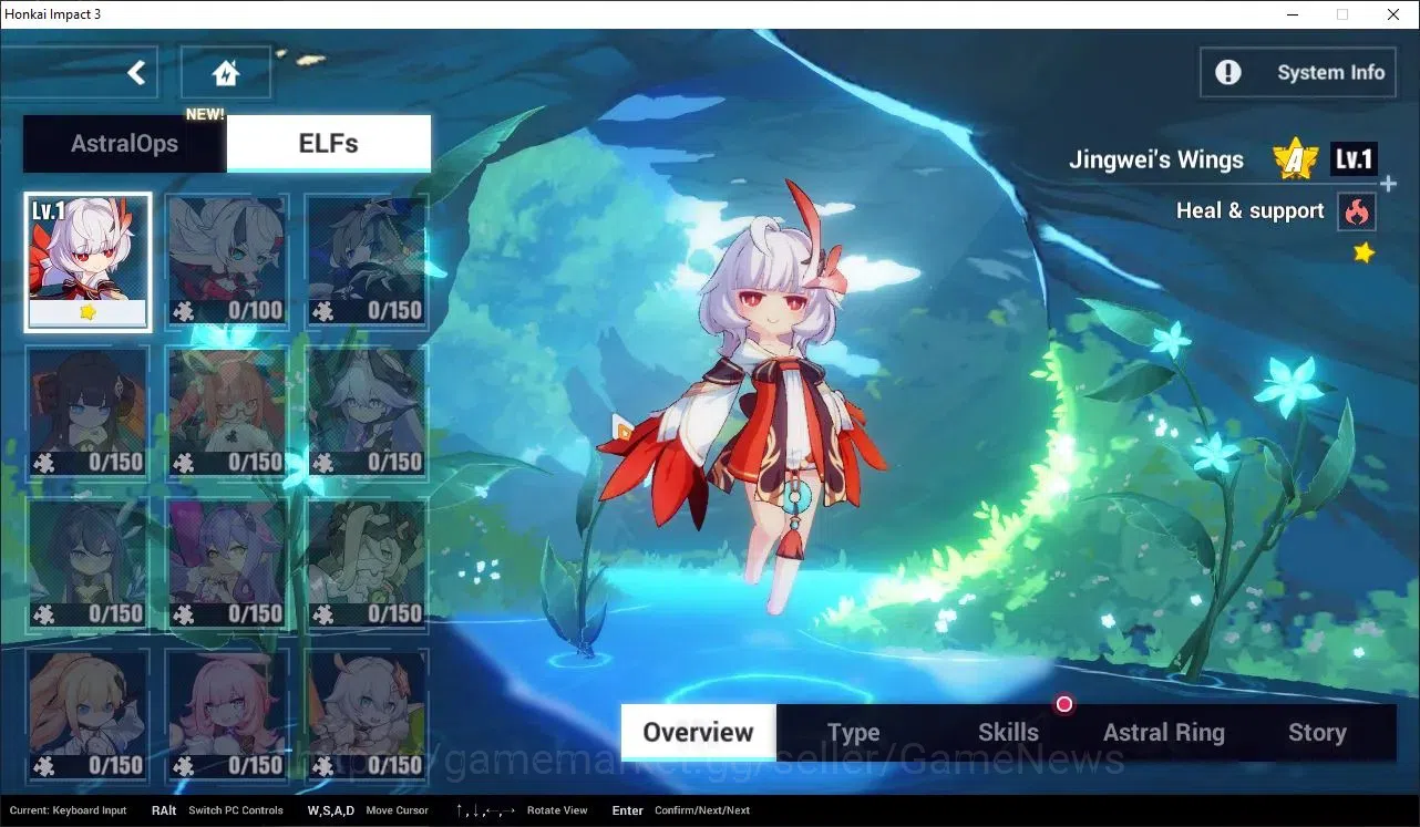 Honkai Impact 3rd Accounts Mid-Game SEA|Lvl 76|5K DM|3 Fullset|Seele Wings of Panacea4/4,Coralie VB4/4,Lunar 6
