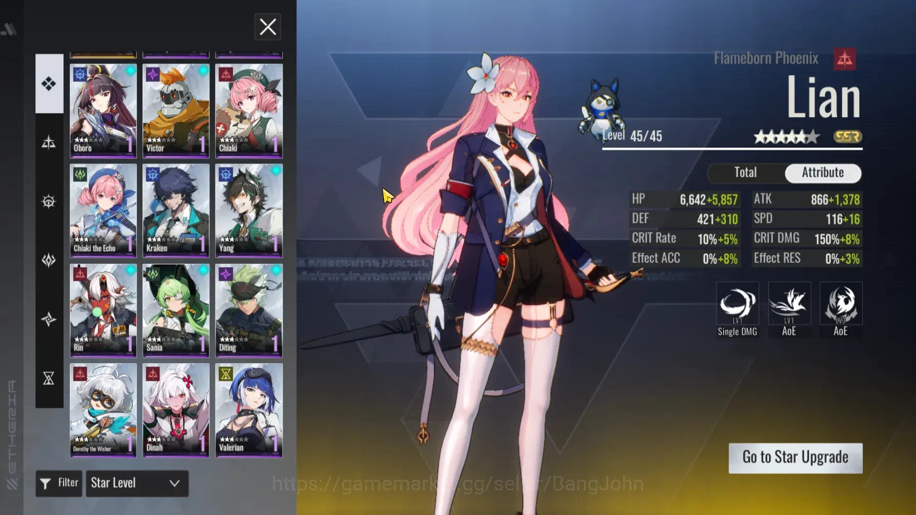 Etheria: Restart Accounts GLOBAL | Starter Lvl 15 | 10 SSR Char | MC Costume image 6