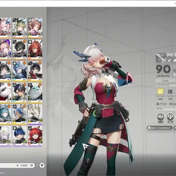 Arknights: Endfield Accounts ASIA|Lv 56|8 SSR 3 Limited + 17 (*6 Weapon)| ( Mi Fu,Camille,Liino ) + Sign |5180 Ars|3 Wp