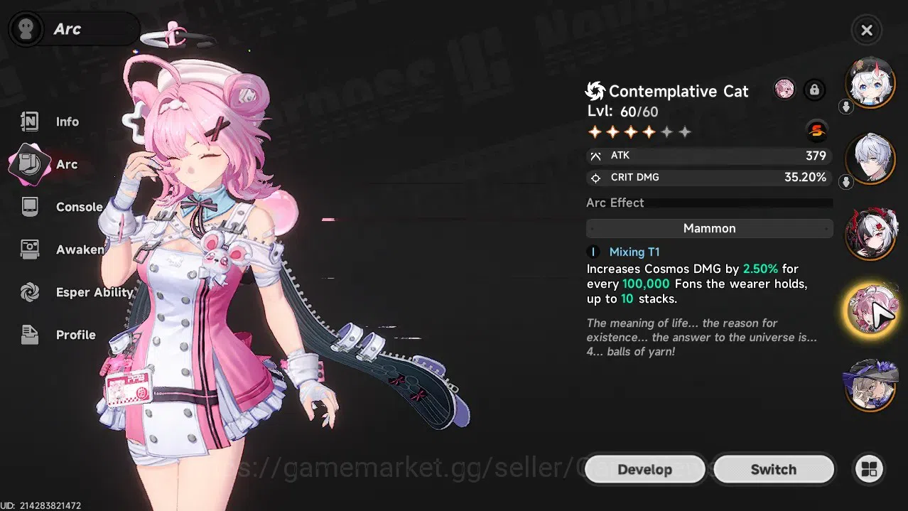 Neverness to Everness Accounts GLOBAL SEA|HL 44|TL 27|6 SSR 2 Limit[Lacrimosa,Hot image 10