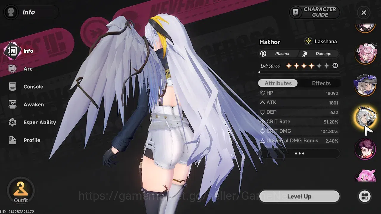 Neverness to Everness Accounts GLOBAL SEA|HL 44|TL 27|6 SSR 2 Limit[Lacrimosa,Hot image 5