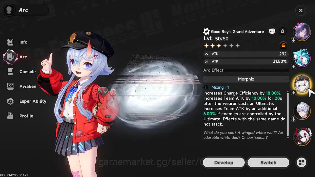 Neverness to Everness Accounts GLOBAL SEA|HL 44|TL 27|6 SSR 2 Limit[Lacrimosa,Hot image 8