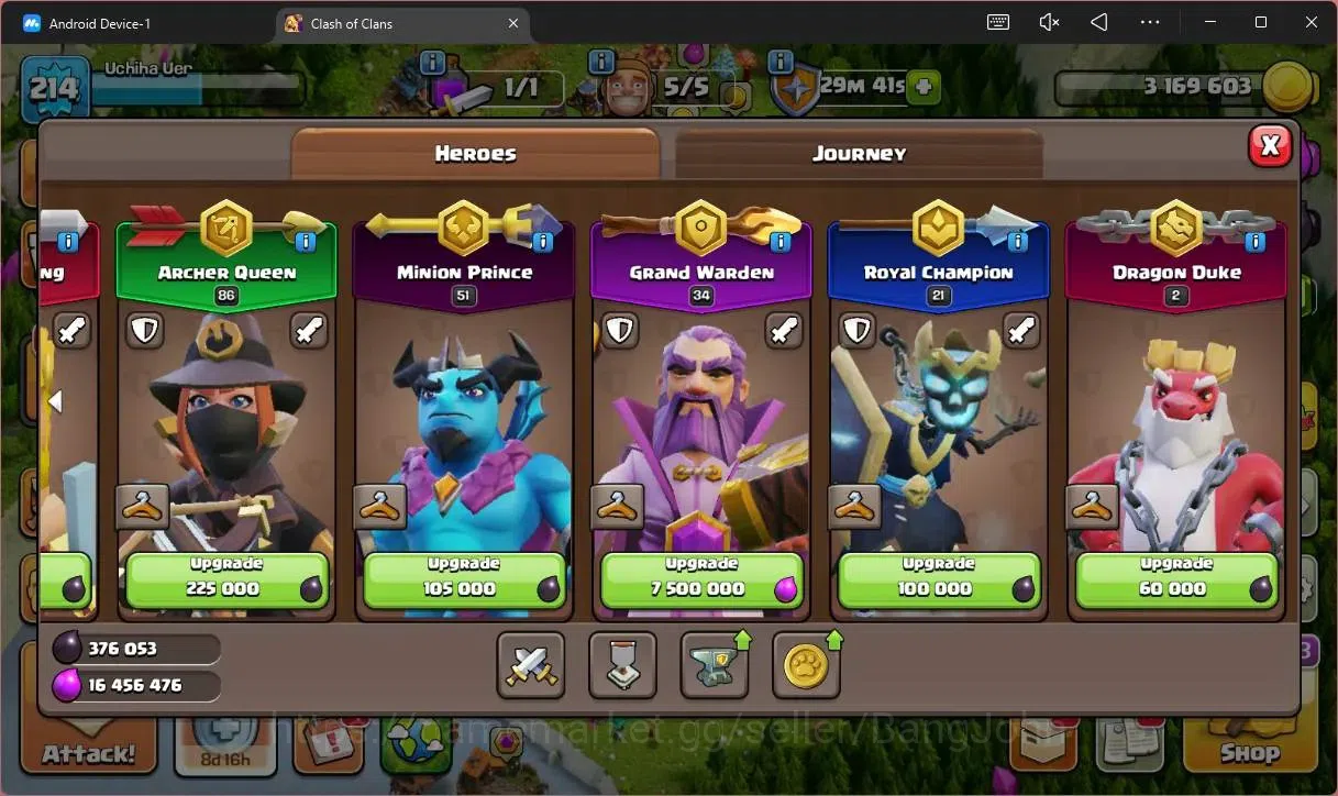 Clash of Clans Accounts Global |TH15–BH8|LVL 214|HH 9|BK55,AQ86,MP51,GW34, image 13