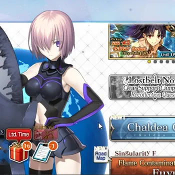 Fate-Grand Order Accounts NA Starter Fuyuki Lvl 1 |1 SSR Servant| ( Oberon ) |265 Saint Quartz, 35 Summon Ticket|33 Golden