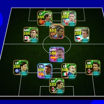 eFootball Accounts Legends & Iconic Players 8 MANAGER BOOSTER | COLECTIVE 3218+,BIGTIME RONALDINHO x THOMAS RICKY x P