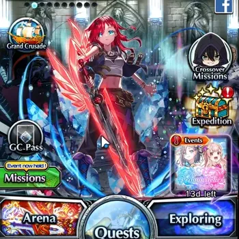 Grand Summoners Accounts End-Game Global|Rank 72|8 Ascend + 4 TW|(H Inumuta,Igris,C Valerie,Jinwoo)+TW Chloe,Luana