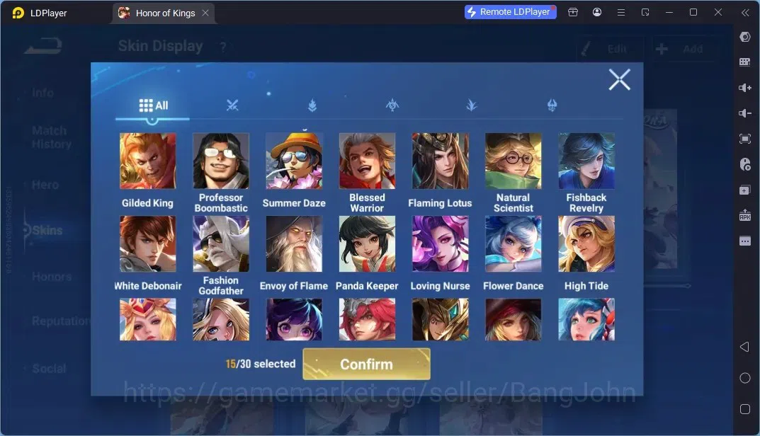 Honor of Kings Accounts Rare Skin Global|113H 179S|Flawless Frozen Lady Zhen,Precious AOT eren Zhang Fei,Limited KongMing 10