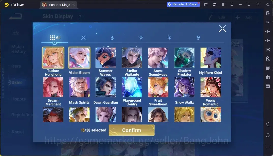 Honor of Kings Accounts Rare Skin Global|113H 179S|Flawless Frozen Lady Zhen,Precious AOT eren Zhang Fei,Limited KongMing 6