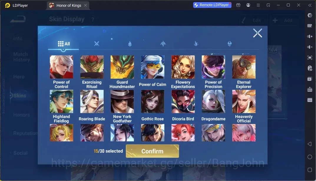 Honor of Kings Accounts Rare Skin Global|113H 179S|Flawless Frozen Lady Zhen,Precious AOT eren Zhang Fei,Limited KongMing 9