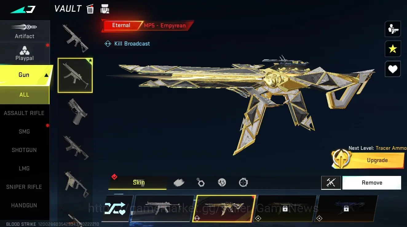 Blood Strike Accounts Rare Skin Asia|Eternal MP5-Empyrean Lv2| 2 Legendary Nova Rebel Vogue,Thompson-Pendulum| Rank Bronze 1