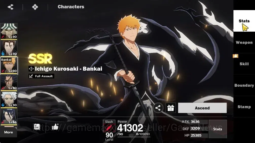 BLEACH: Soul Resonance Accounts NuverseSEA|LV 69|9 SSR [(AizenB1+SignG2,KisukeB2+S image 10