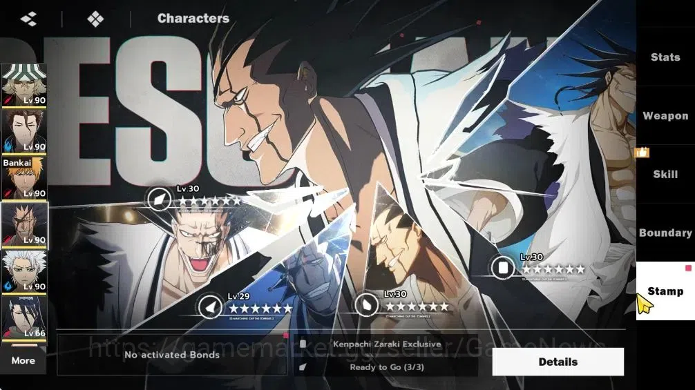 BLEACH: Soul Resonance Accounts NuverseSEA|LV 69|9 SSR [(AizenB1+SignG2,KisukeB2+S image 14