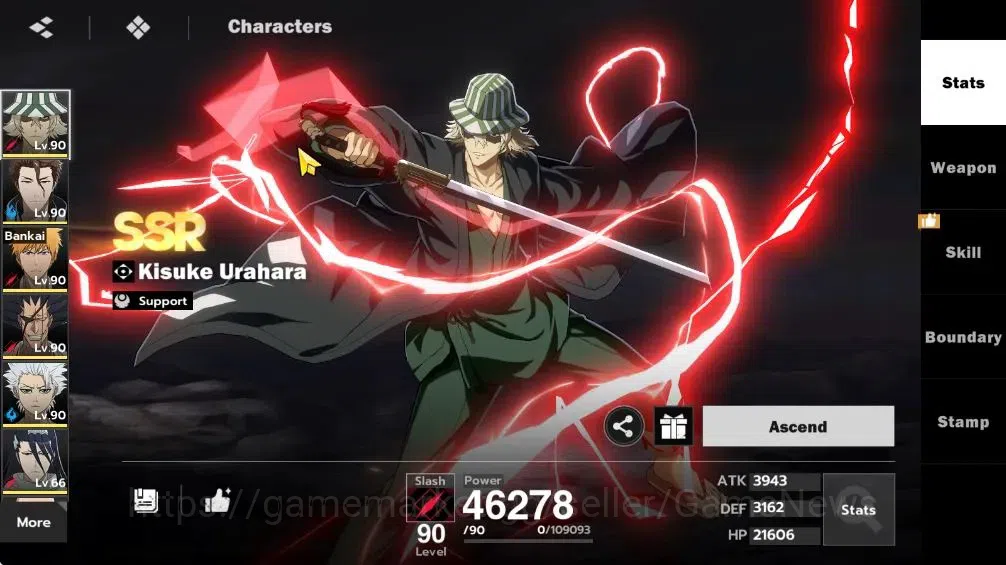 BLEACH: Soul Resonance Accounts NuverseSEA|LV 69|9 SSR [(AizenB1+SignG2,KisukeB2+S image 2