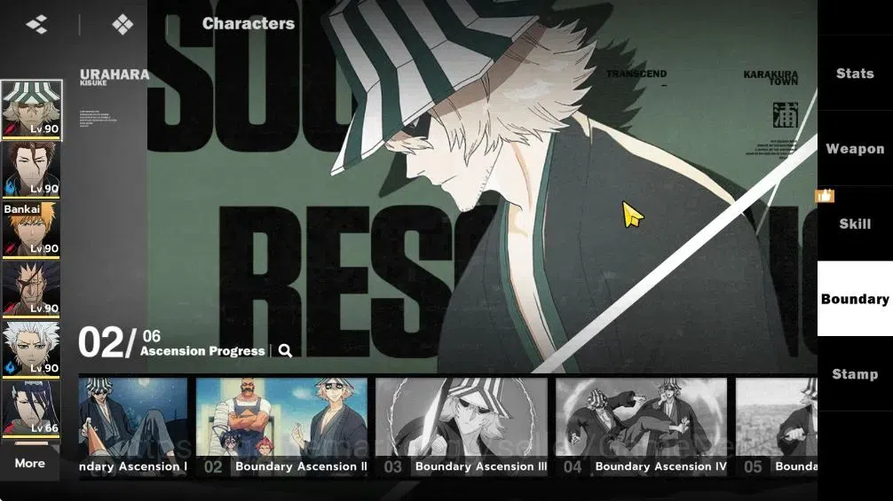 BLEACH: Soul Resonance Accounts NuverseSEA|LV 69|9 SSR [(AizenB1+SignG2,KisukeB2+S image 4