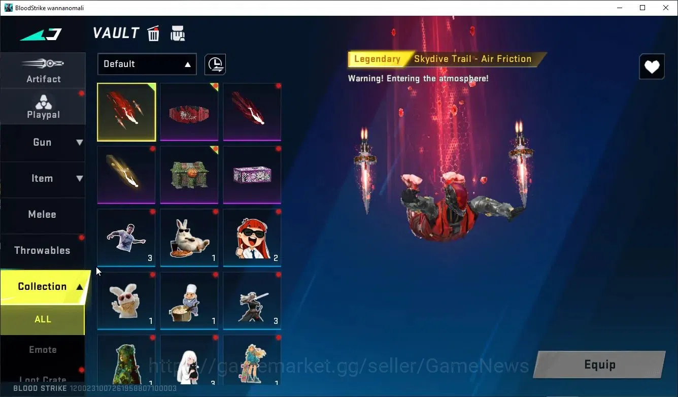 Blood Strike Accounts Collab Skin ASIA|ETERNAL DeAgle+Collab Enzo-Kraken,TR MCX,FN2000K,JACK|3 ULTRA[2 PitchStrike,Zero]|LMT 15