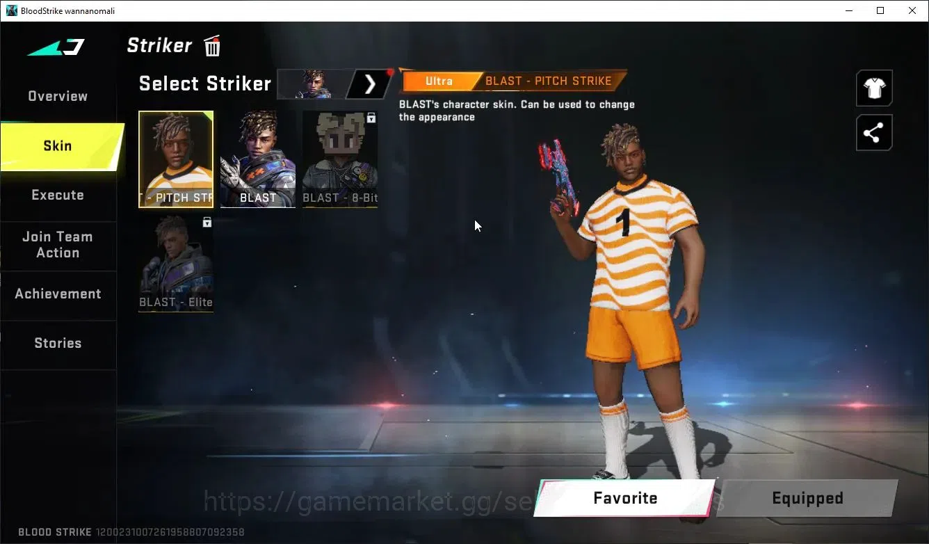 Blood Strike Accounts Collab Skin ASIA|ETERNAL DeAgle+Collab Enzo-Kraken,TR MCX,FN2000K,JACK|3 ULTRA[2 PitchStrike,Zero]|LMT 5