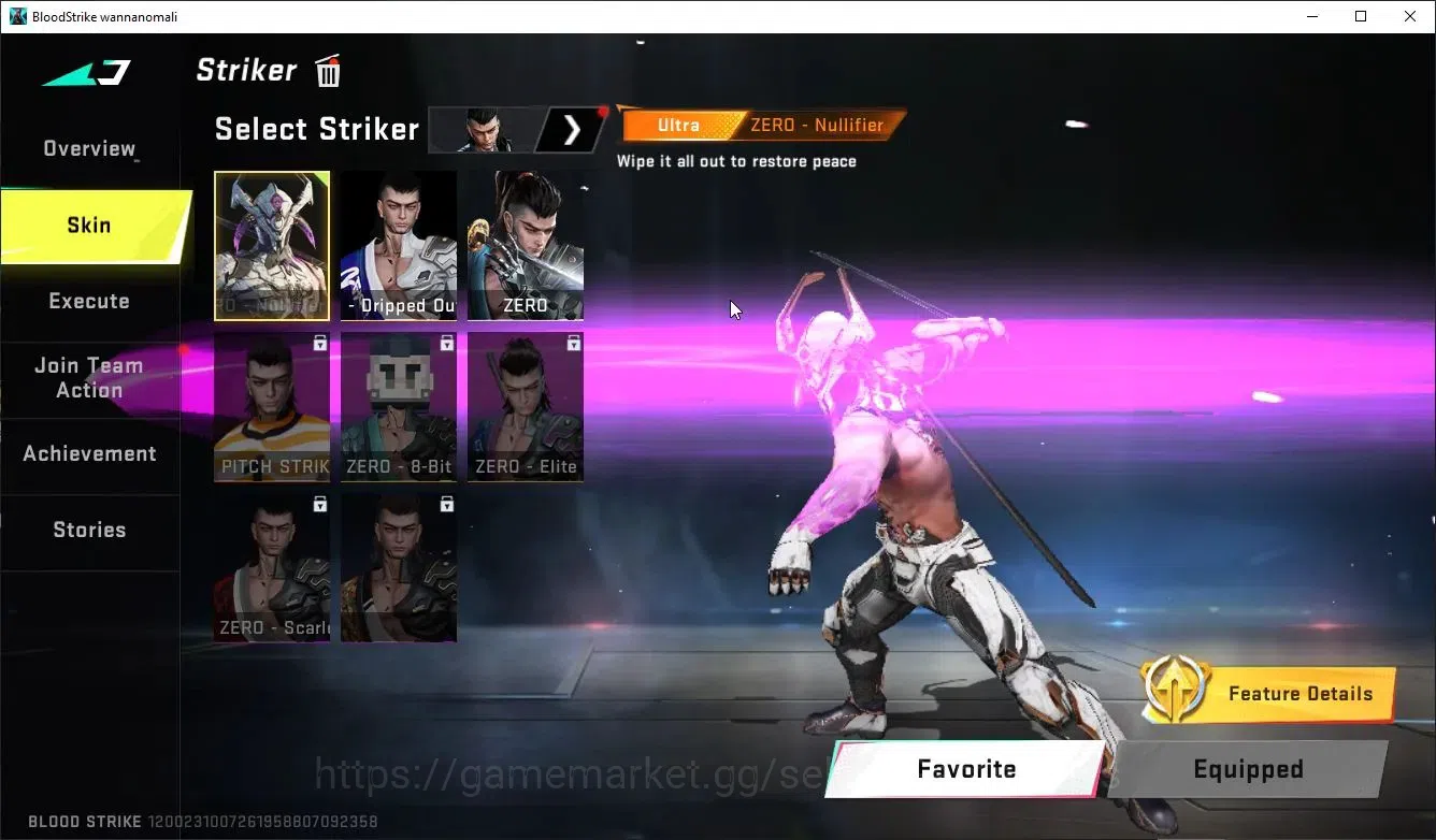 Blood Strike Accounts Collab Skin ASIA|ETERNAL DeAgle+Collab Enzo-Kraken,TR MCX,FN2000K,JACK|3 ULTRA[2 PitchStrike,Zero]|LMT 6