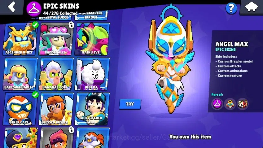 Brawl Stars Accounts Lvl 100|23K Trophy|87 Brawlers 24 MAX Lvl|6 Hypch Skins [LEdgar,LMortis,3 Rico] 7Legend 7Myth 17