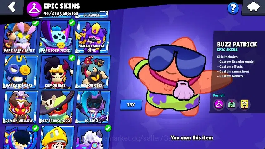 Brawl Stars Accounts Lvl 100|23K Trophy|87 Brawlers 24 MAX Lvl|6 Hypch Skins [LEdgar,LMortis,3 Rico] 7Legend 7Myth 18