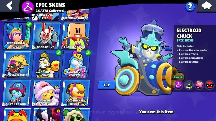 Brawl Stars Accounts Lvl 100|23K Trophy|87 Brawlers 24 MAX Lvl|6 Hypch Skins [LEdgar,LMortis,3 Rico] 7Legend 7Myth 19