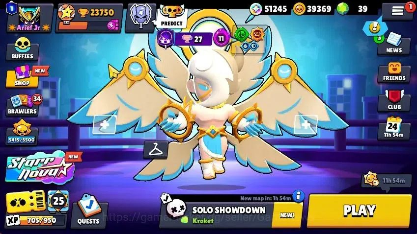 Brawl Stars Accounts Lvl 100|23K Trophy|87 Brawlers 24 MAX Lvl|6 Hypch Skins [LEdgar,LMortis,3 Rico] 7Legend 7Myth 2