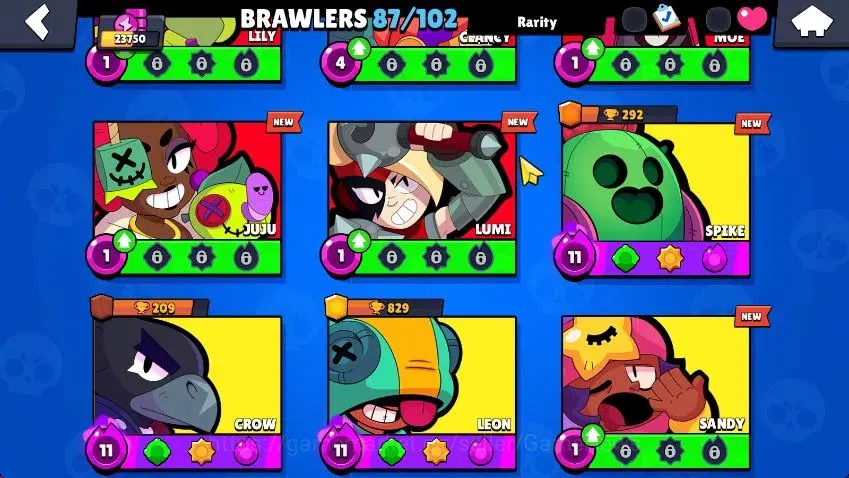 Brawl Stars Accounts Lvl 100|23K Trophy|87 Brawlers 24 MAX Lvl|6 Hypch Skins [LEdgar,LMortis,3 Rico] 7Legend 7Myth 5