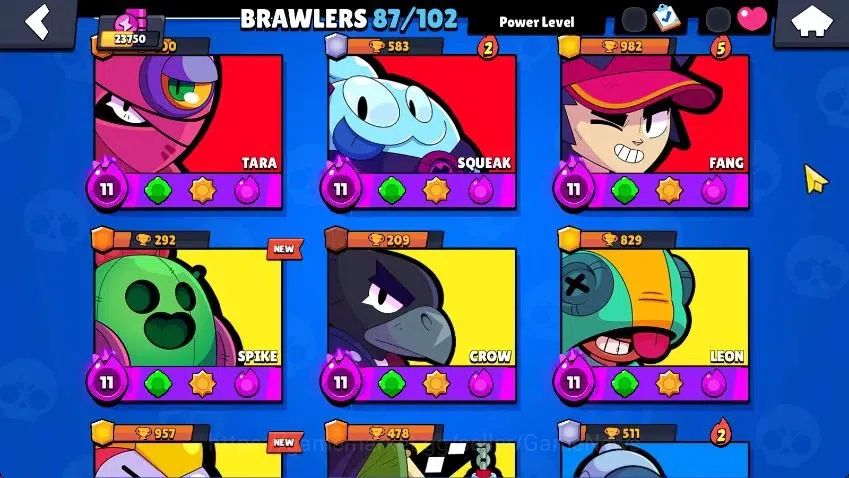 Brawl Stars Accounts Lvl 100|23K Trophy|87 Brawlers 24 MAX Lvl|6 Hypch Skins [LEdgar,LMortis,3 Rico] 7Legend 7Myth 8