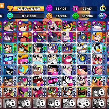 Brawl Stars Accounts Lvl 100|23K Trophy|87 Brawlers 24 MAX Lvl|6 Hypch  image 1