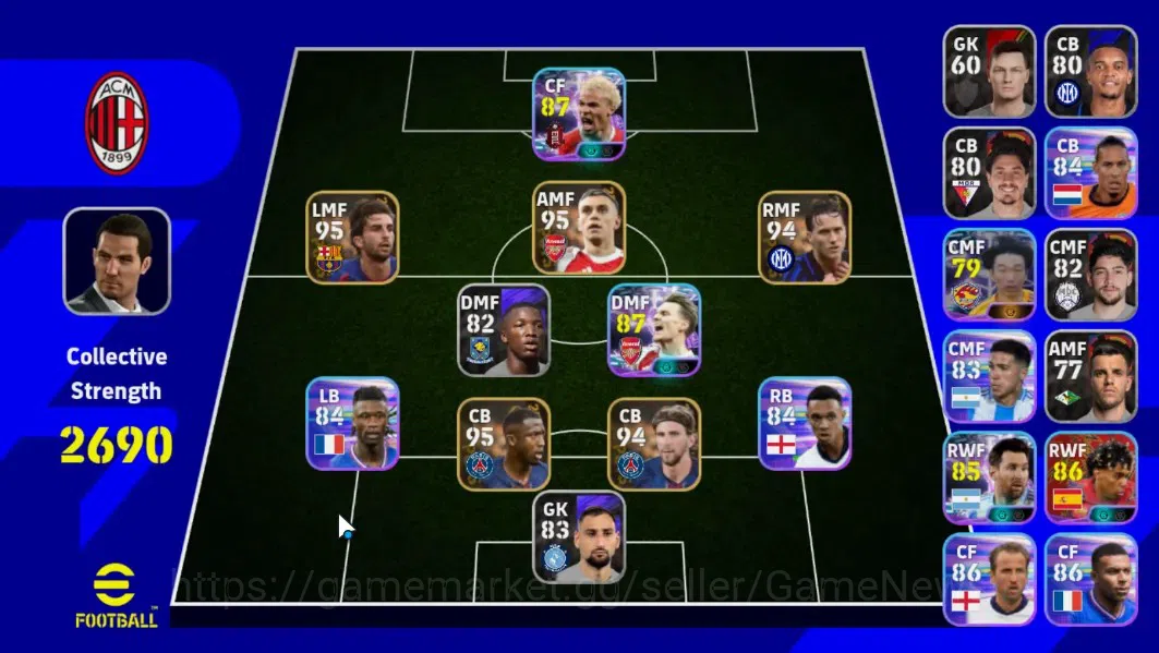 eFootball Accounts Android|Showtime Hugo Ekitike,Martin Odegaard,Lion image 1