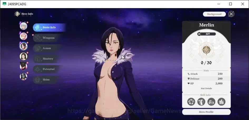 The Seven Deadly Sins: Origin Accounts EU|Lv 2|Starter 2 SSR [ Merlin,Guila ]| 4 SR[Trist image 3