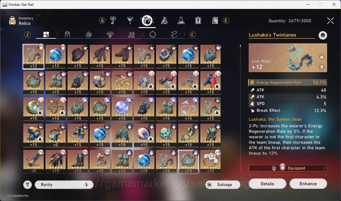 Honkai Star Rail Accounts Others ASIA|TL 60|10 Limit|Jade 2089|Hypercarry 14