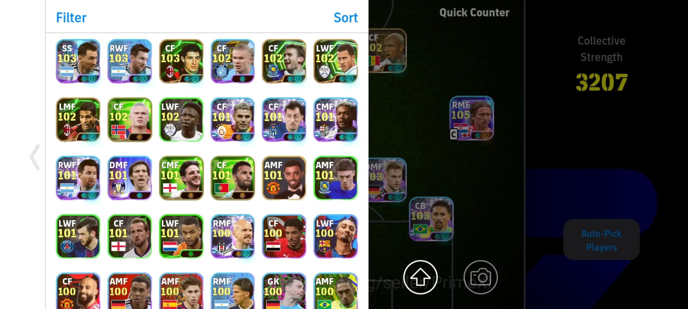 Buy eFootball Accounts - ANDROID | AFFORDABLE ACC | PW3207
