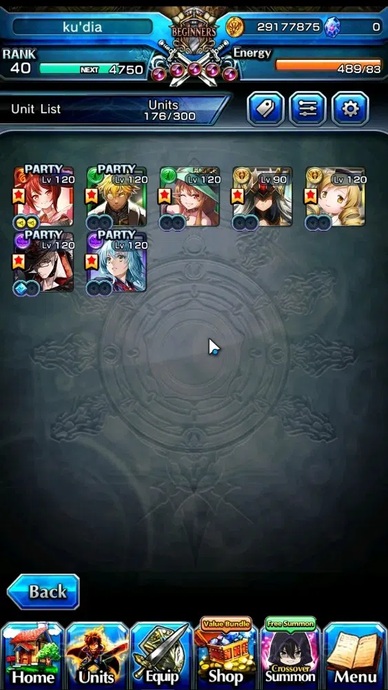 Grand Summoners Accounts End-Game Global|Rank 40|7 Ascend 3 TW|(DL Samurai Rimuru,Mami Tomoe,Simon)+TW,WH Fen,Valentine 1
