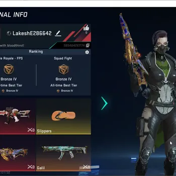 Blood Strike Accounts Others ASIA|1 ETERNAL: INP-9 | 1 AOT Gun | 1 ULTRA Gun | Lv3 | Bronze IV Rank|LogNetEase(BS1266Z)