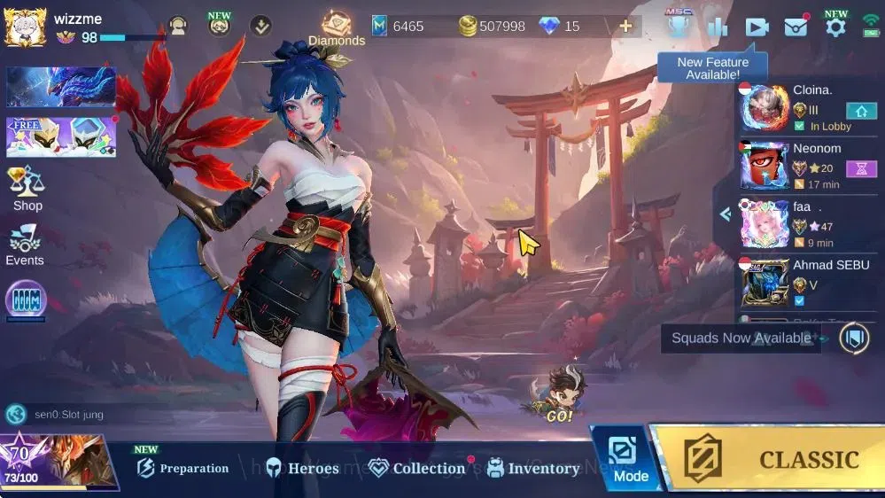 Mobile Legends: Bang Bang Accounts Collector Hero 133|Skin 309|Higest Glory 80|670 CoA|Karina KoF,Granger PRIME,Kagura 1