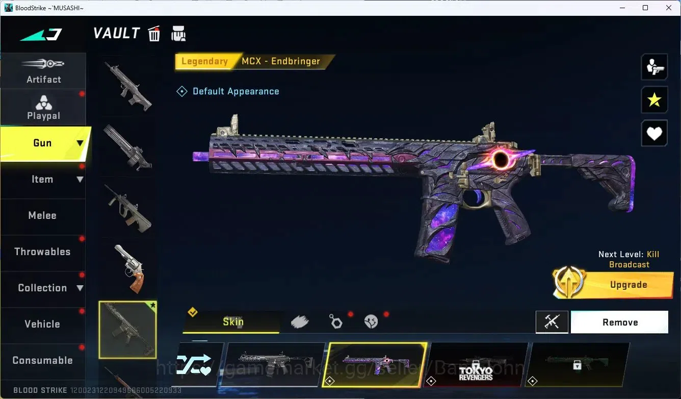 Blood Strike Accounts ASIA|2 Legendary AR97-Sunrise, MCX-Endbringer|Ultr image 4
