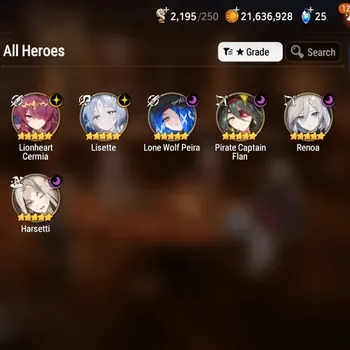 Epic Seven Accounts High-End GLOBAL UnVerif|NewEra|6 ML (Lisette,Har Setti,Renoa,etc)+Mei Lin,Fumyr,Setsuka,Etc|18,5K