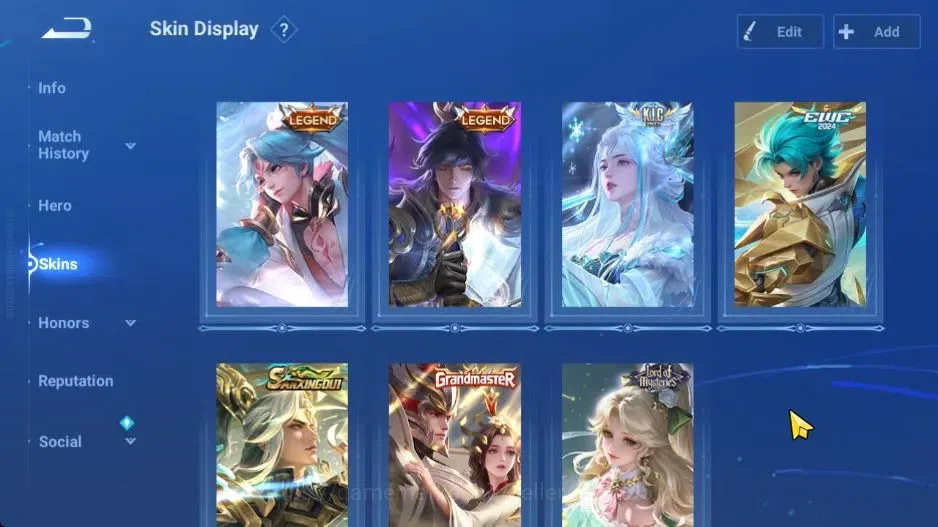 Honor of Kings Accounts Global | 112H 235S | MYTHIC Diaochan, LEGEND Li Xi image 17