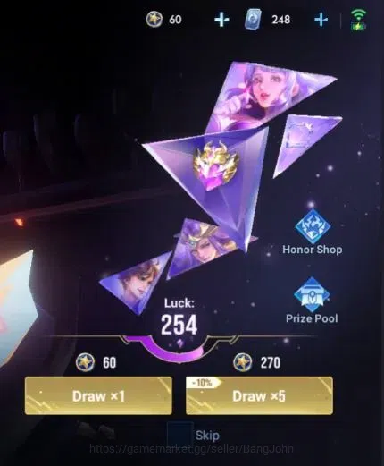 Honor of Kings Accounts Global | 112H 235S | MYTHIC Diaochan, LEGEND Li Xi image 3