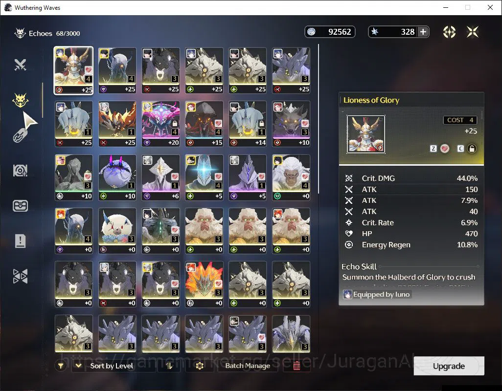 Wuthering Waves Accounts Mid-Game Asia | UL 41 | 3 Limited | Iuno,Augusta,Camellya | DB Lv23 | Male MC | Log Google | Check 5